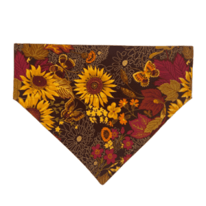 autumn sunflowers over the collar bandana