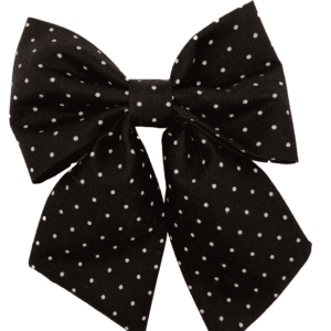 black polka dot sailor bowtie