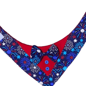 fourth of july celebration tuxedo bandana blue