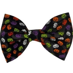 Halloween bow tie with colorful pumpkin design