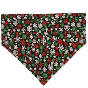holiday snowflake over the collar bandana