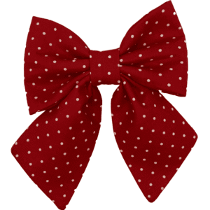 red polka dot sailor bowtie