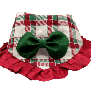 ruffled checkered plaid bandana