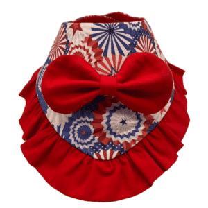 ruffled fourth of july celebration bandana