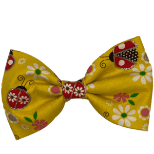 yellow ladybug bowtie