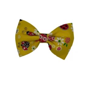 yellow ladybug bowtie