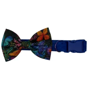bloom butterfly adjustable dog collar