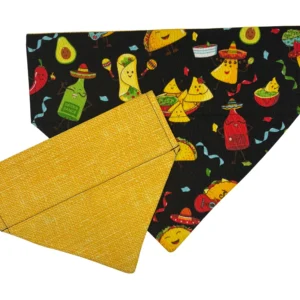 taco pawty fiesta over the collar bandana