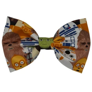 Paw Wars themed bow tie with characters print