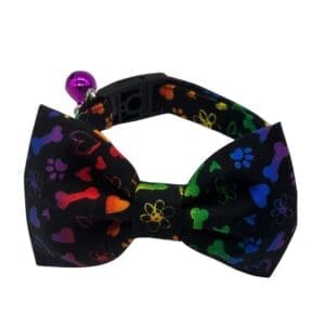 pride pawty dog or cat bowtie collar
