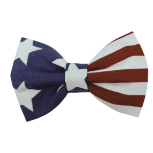 American flag patterned bow tie