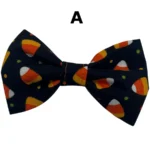 fall collection bowties for little dogs Halloween bow tie with candy corn design