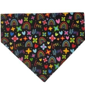 Love Is Love Reversible Over the Collar Bandana