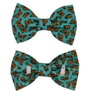 Teal Monarch Flutter Bowtie for Pets