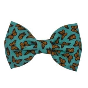 Teal Monarch Flutter Bowtie for Pets
