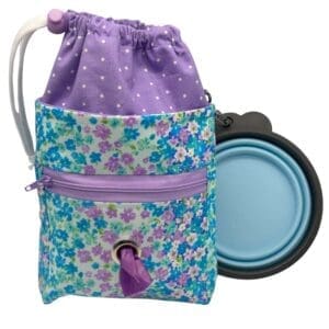 lavender bloom doggy training bag