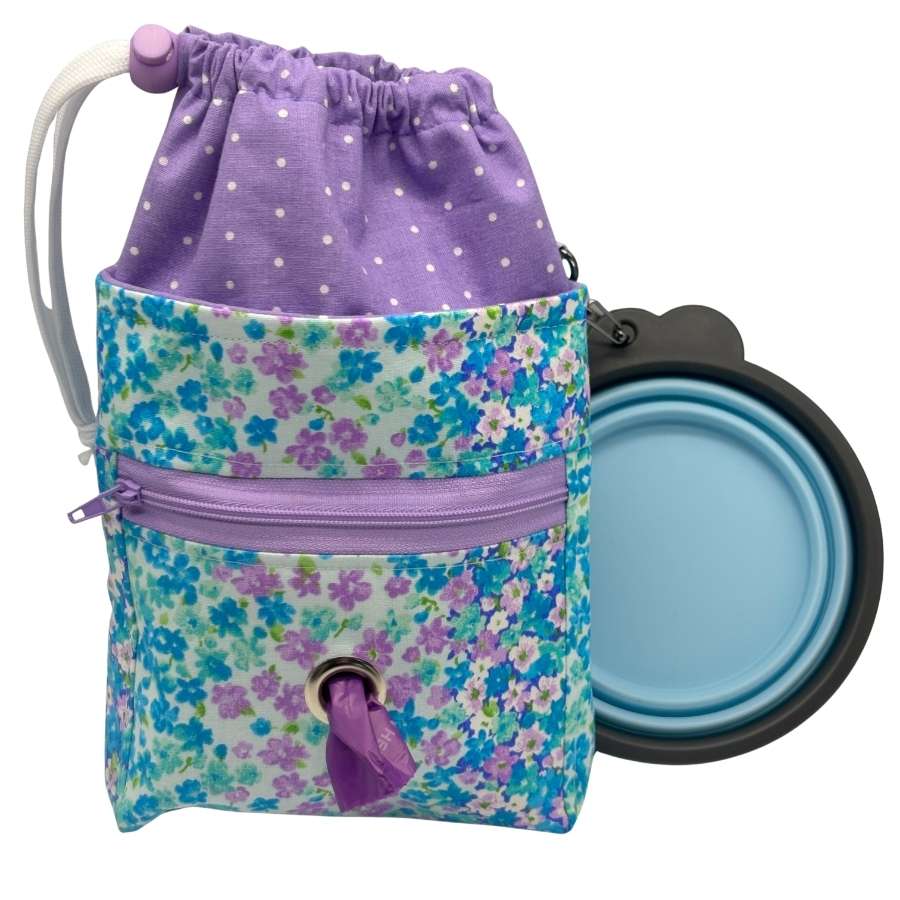 lavender bloom doggy training bag