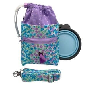 lavender bloom doggy training bag