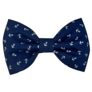 navy anchor pet bowtie