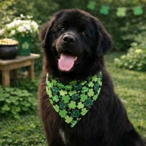 Shamrock Charm Over The Collar Bandana