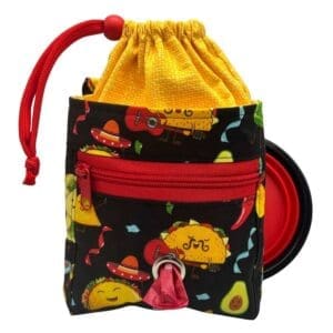 taco pawty fiesta doggy training bag
