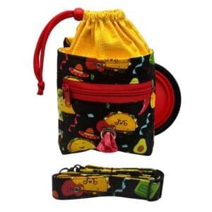 taco pawty fiesta doggy training bag