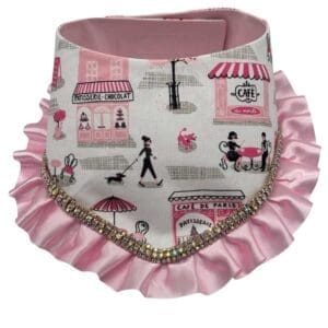 bougie bling pups in paris velcro bandana