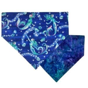 mystic mermaid over the collar bandana