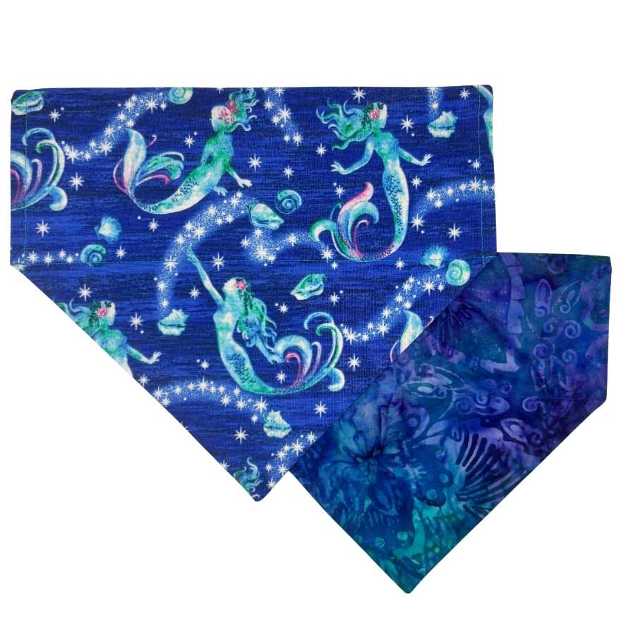 mystic mermaid over the collar bandana
