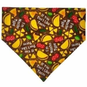 nacho type over the collar bandana