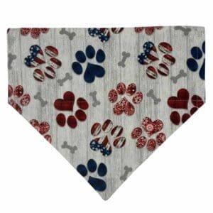 patriot paws reversible over the collar bandana
