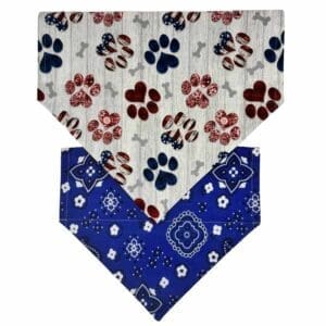 patriot paws reversible over the collar bandana