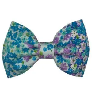 periwinkle meadow dog bowtie