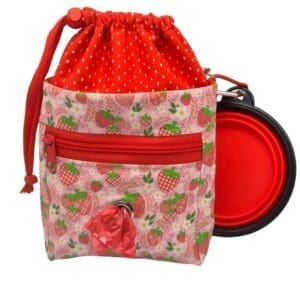 strawberry fields doggy training bag