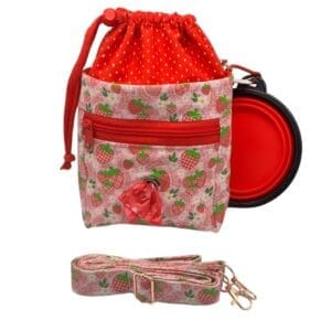strawberry fields doggy training bag