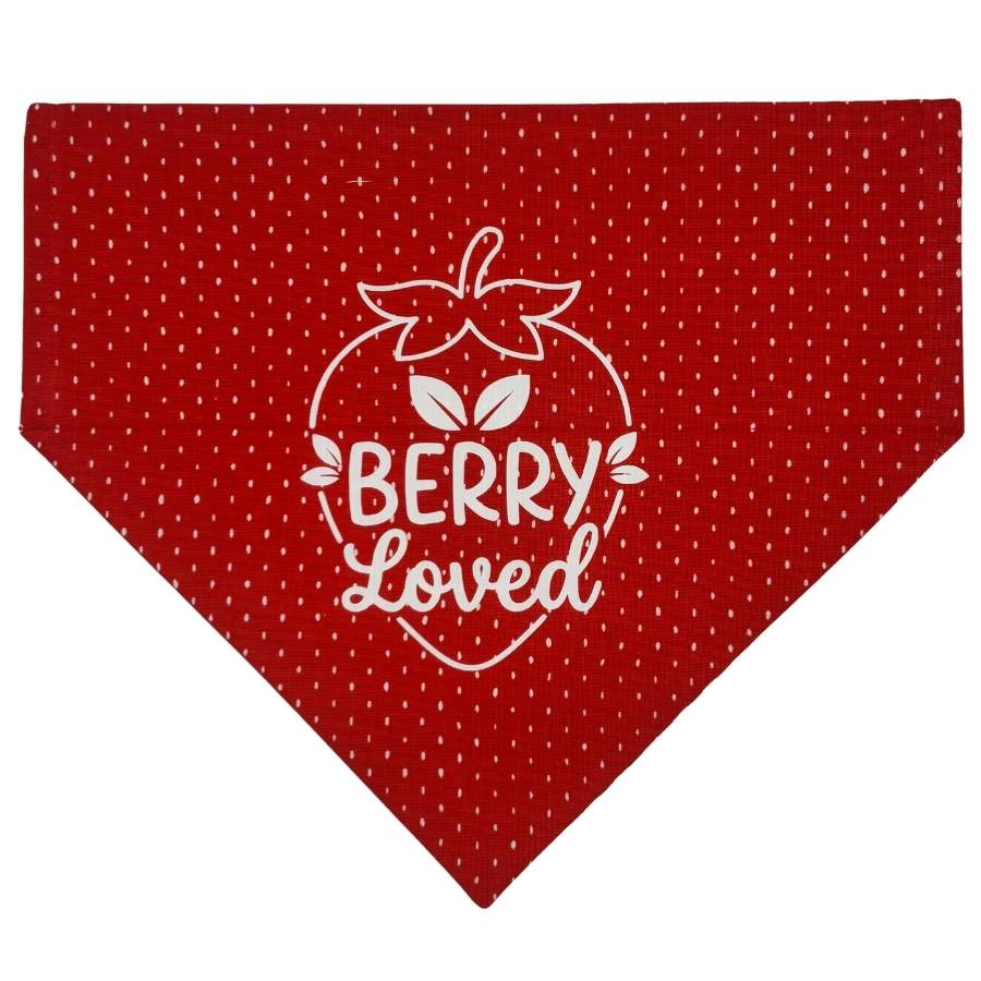 berry loved over the collar bandana
