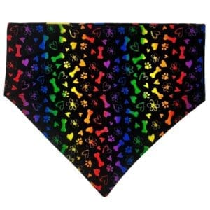 pride pups reversible over the collar bandana