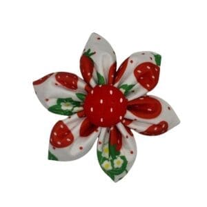 strawberry garden bowtie and flower