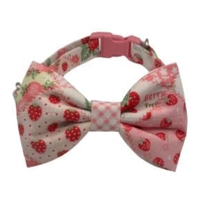 strawberry patch dog or cat collar
