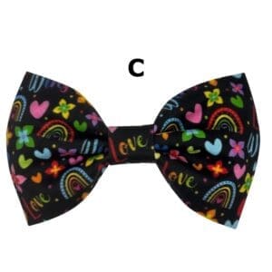 pride celebration dog bowtie