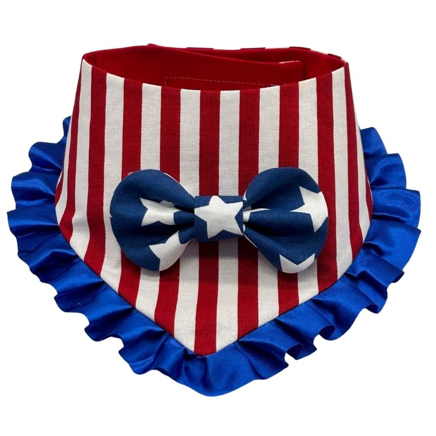 stars and stripes velcro tuxedo bandana