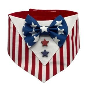 stars and stripes velcro tuxedo bandana