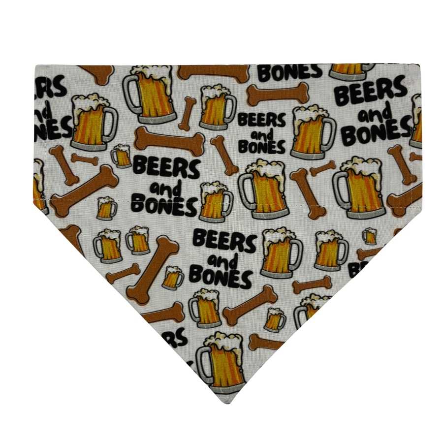 beers and bones over the collar bandana