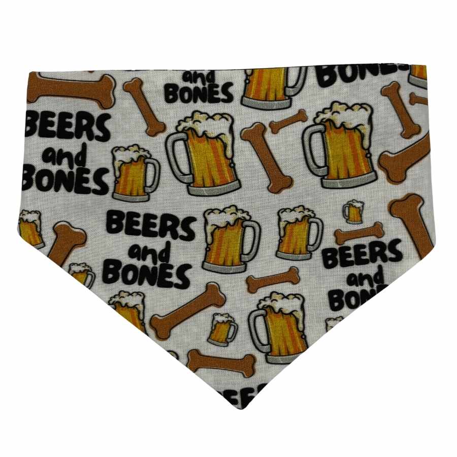 beers and bones scrunchy bandana