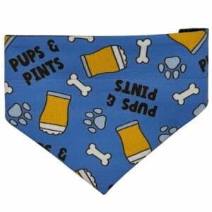 pups and pints scrunchy bandana