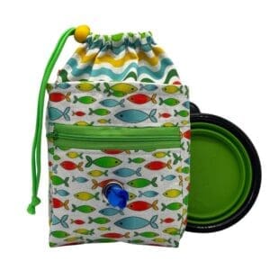 rainbow fish doggy training bag
