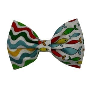 rainbow fish pet bowtie