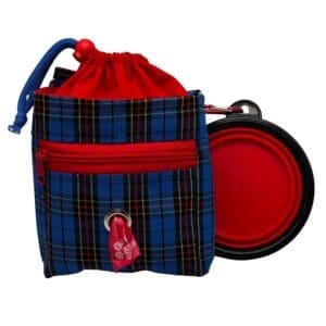 royal tartan doggy training bag