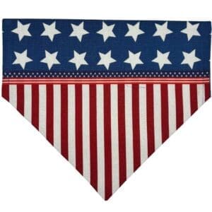 stars and stripes forever over the collar bandana